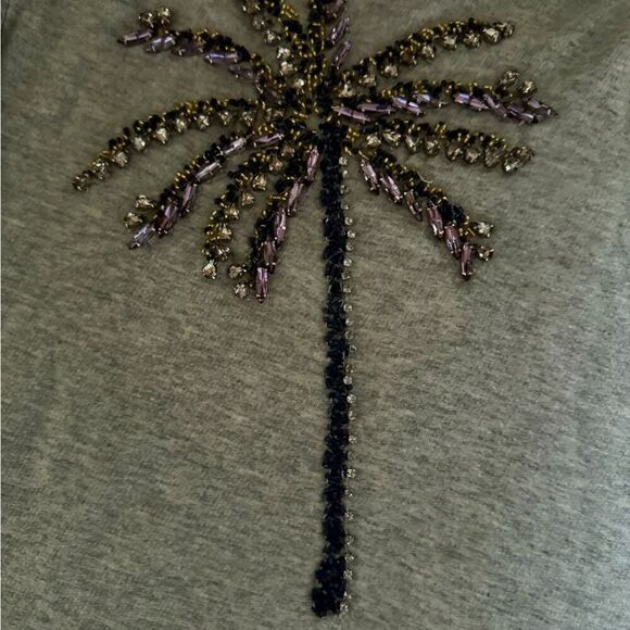 Lilly Pulitzer crewneck sweatshirt with crystal embellished palm trees NWOT XL - Picture 6 of 9